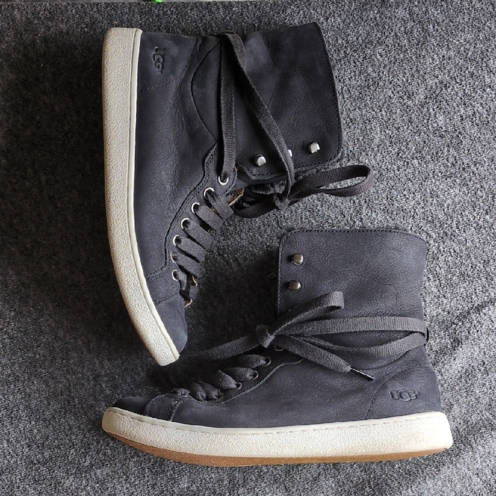 UGG Starlyn Women's Charcoal High-Top Sneakers Size 8.5